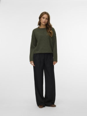 BESTI LS O-NECK PULLOVER - Grape Leaf