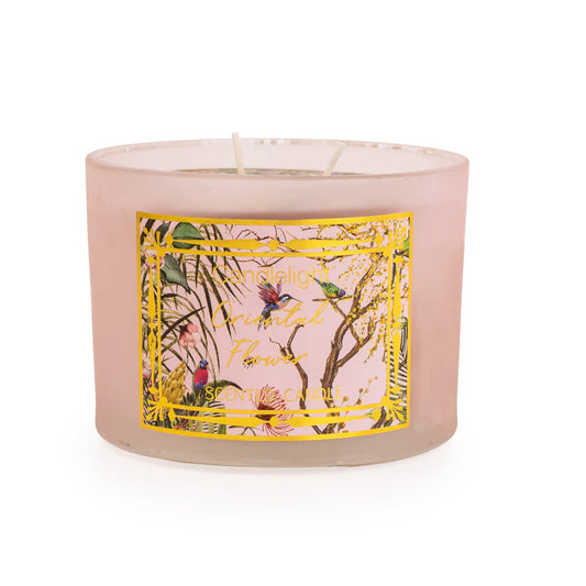 Candlelight Oriental Flower Candle