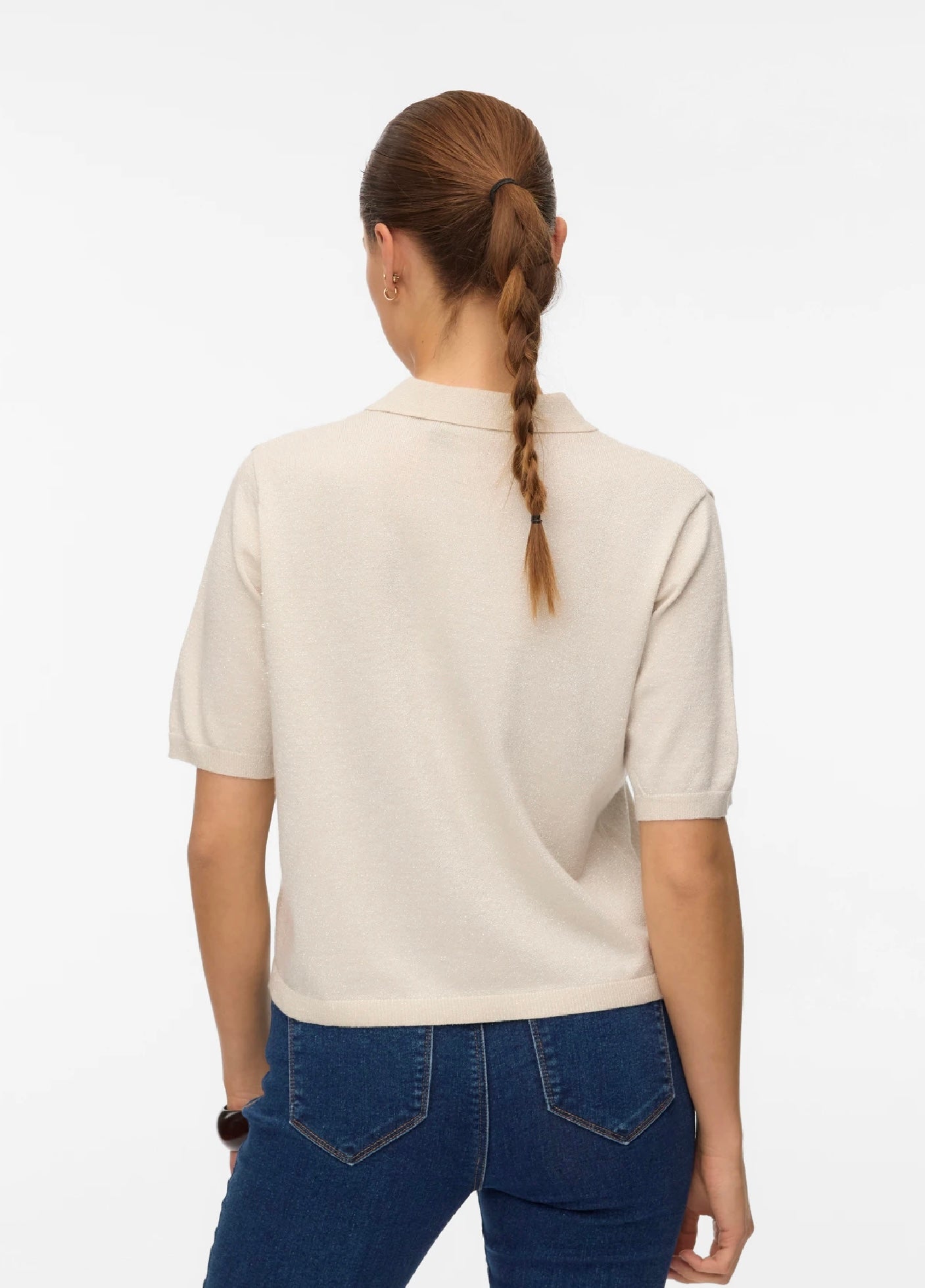 HAPPYSHINE 2/4 POLO PULLOVER - Birch w/Silver Lur