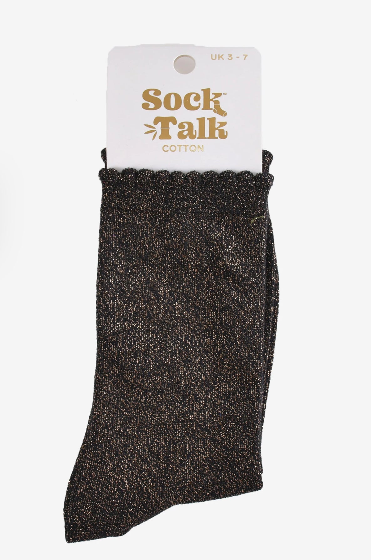Copper Glitter Socks