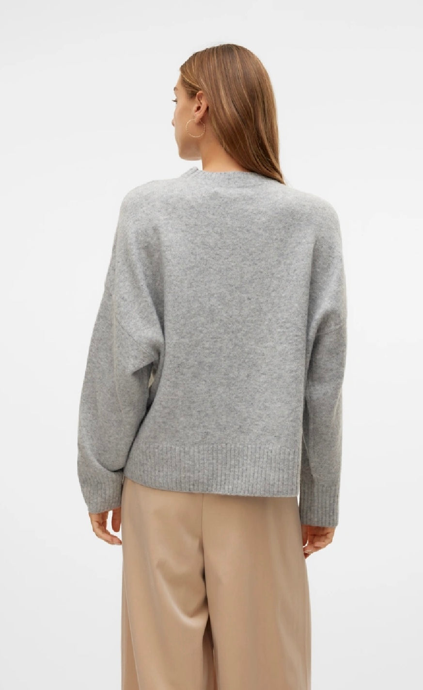 BOOM LS O-NECK PULLOVER - Grey