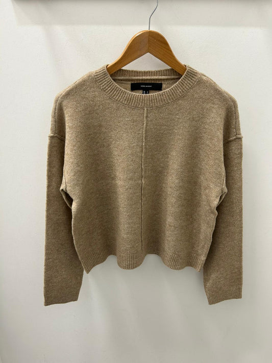 BESTI LS O-NECK PULLOVER - Silver Mink