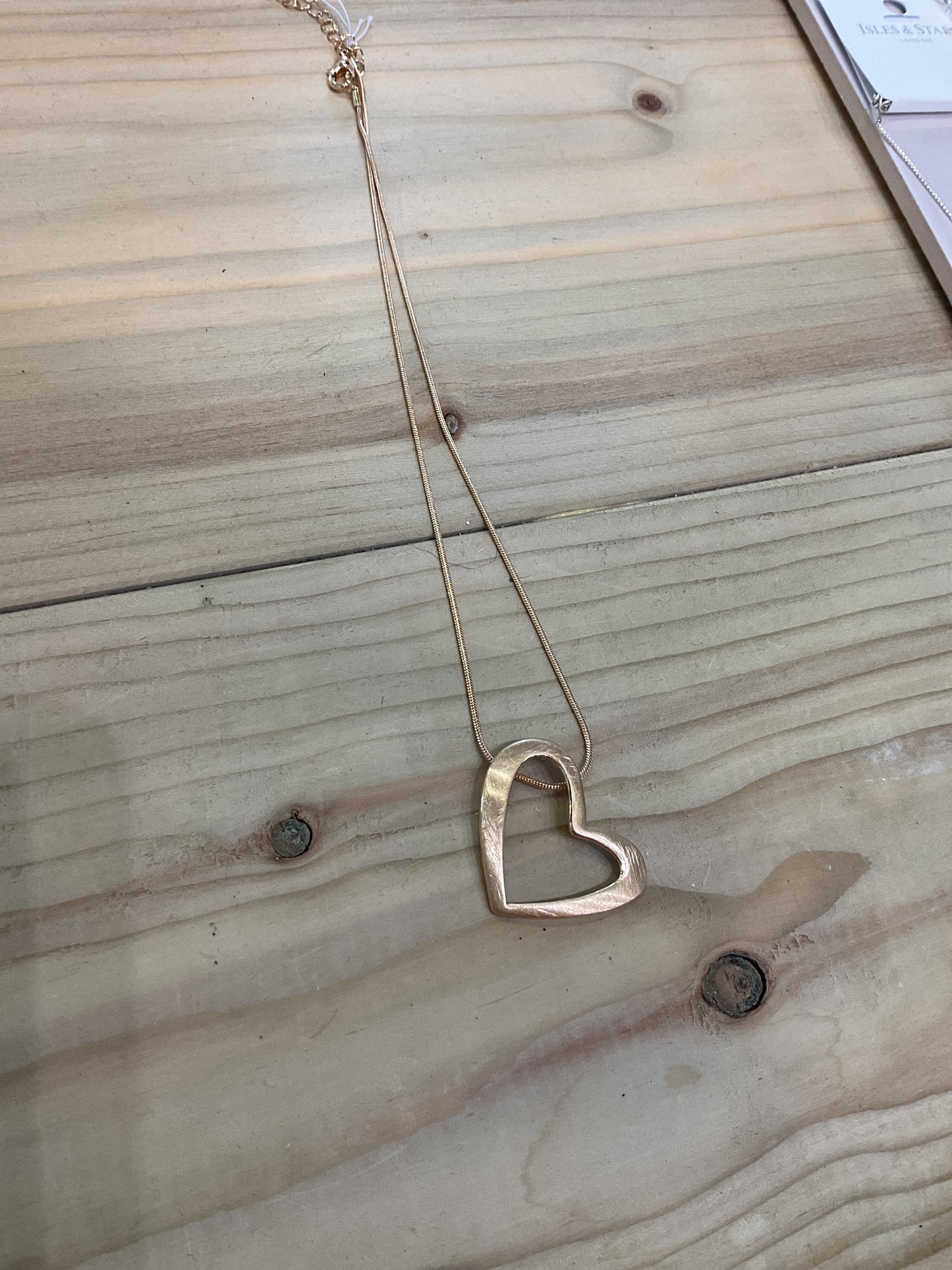 Single Heart Necklace - Gold