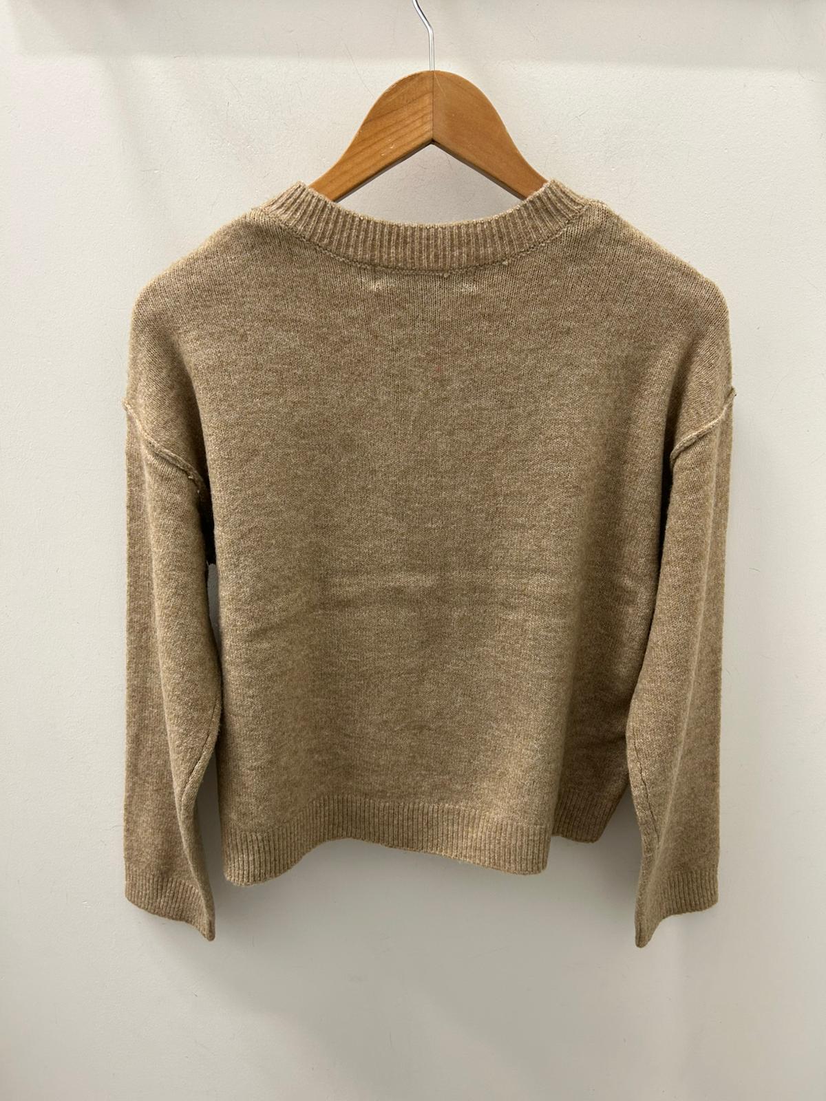 BESTI LS O-NECK PULLOVER - Silver Mink