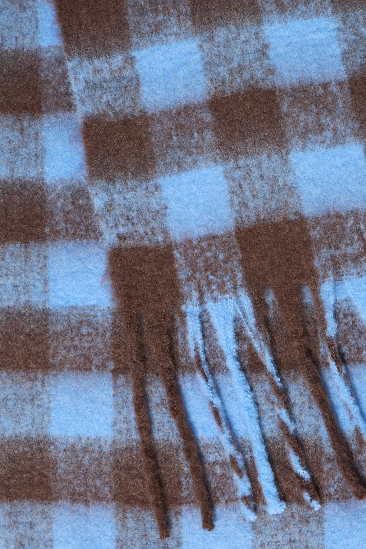 AMANUELLA SCARF - Blue/Brown Check
