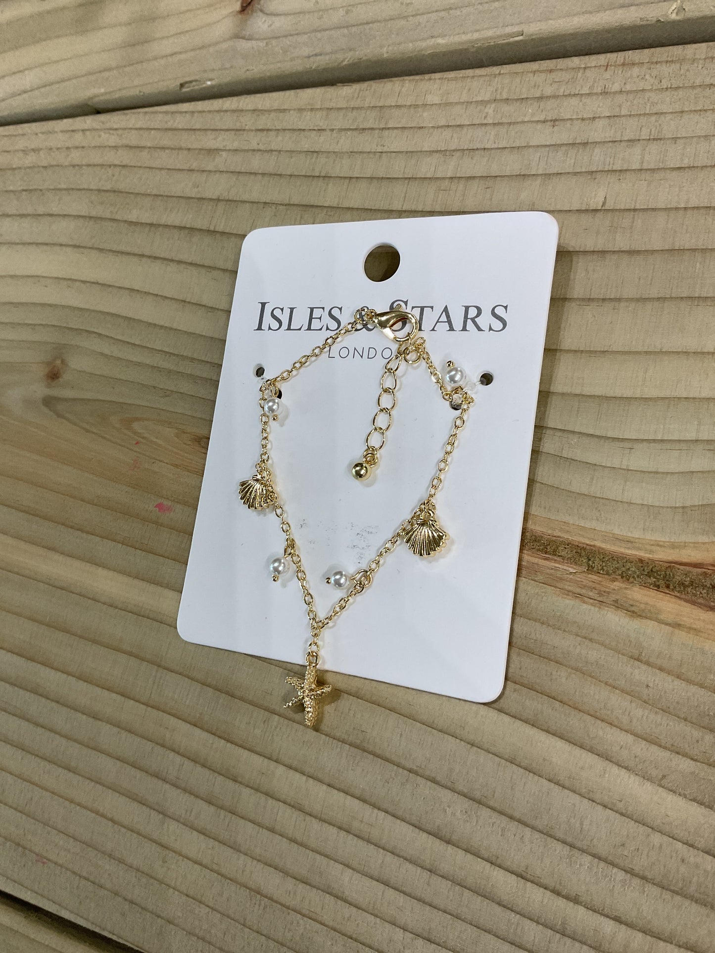 Starfish gold bracelet