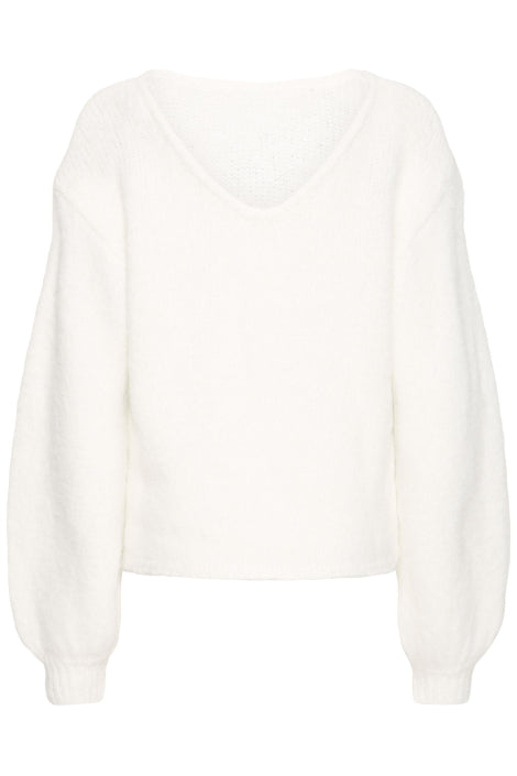 DABRIA LS KNIT - Cloud Dancer