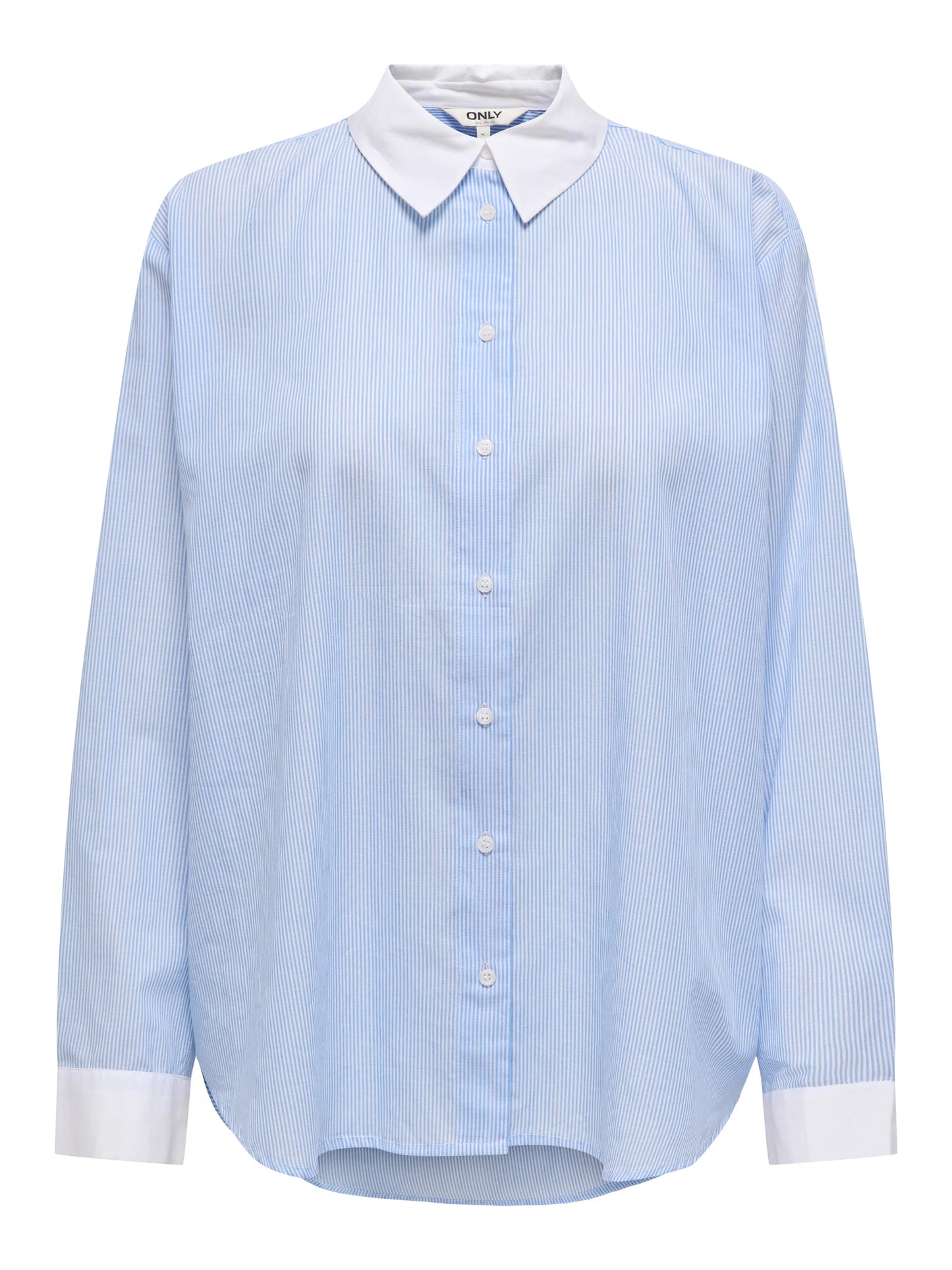 JULIE LIFE LS REGULAR STONE SHIRT - White/Blue