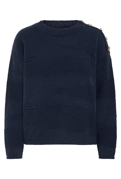 ASTRA DETAIL KNIT - Navy