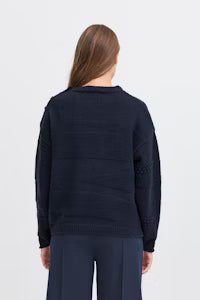 ASTRA DETAIL KNIT - Navy