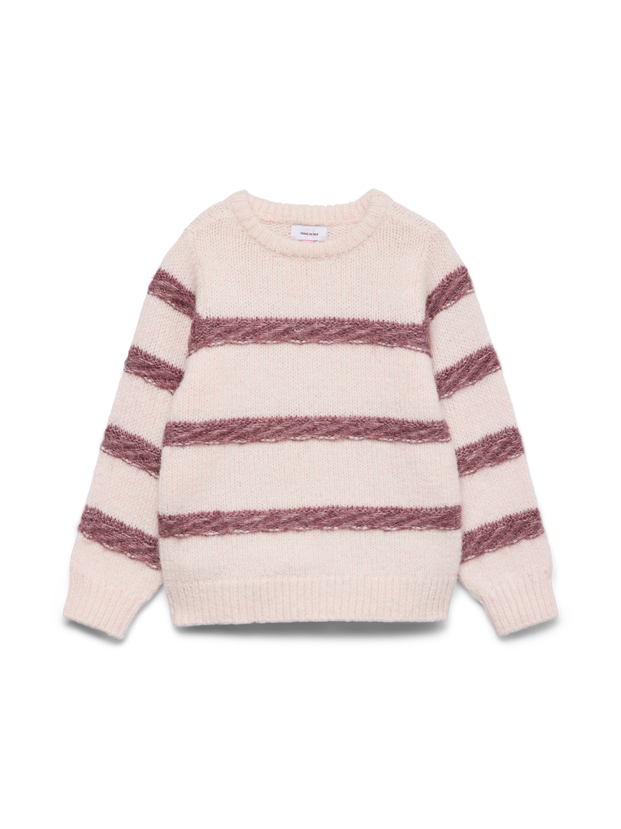 ZADA LS O-NECK PULLOVER - Pink/Rose