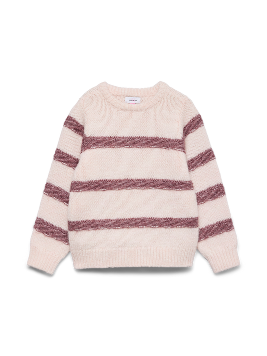 ZADA LS O-NECK PULLOVER - Pink/Rose