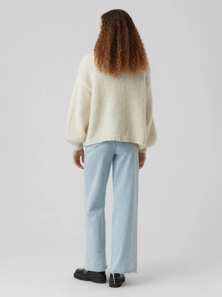 MAYBE LS OPEN CARDIGAN - Birch