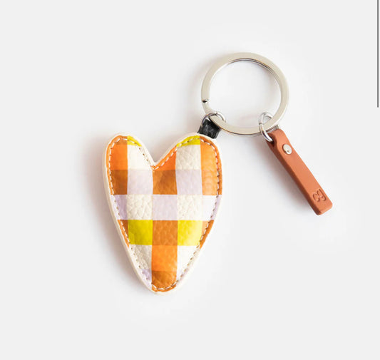 Heart Keyring - Multi Check