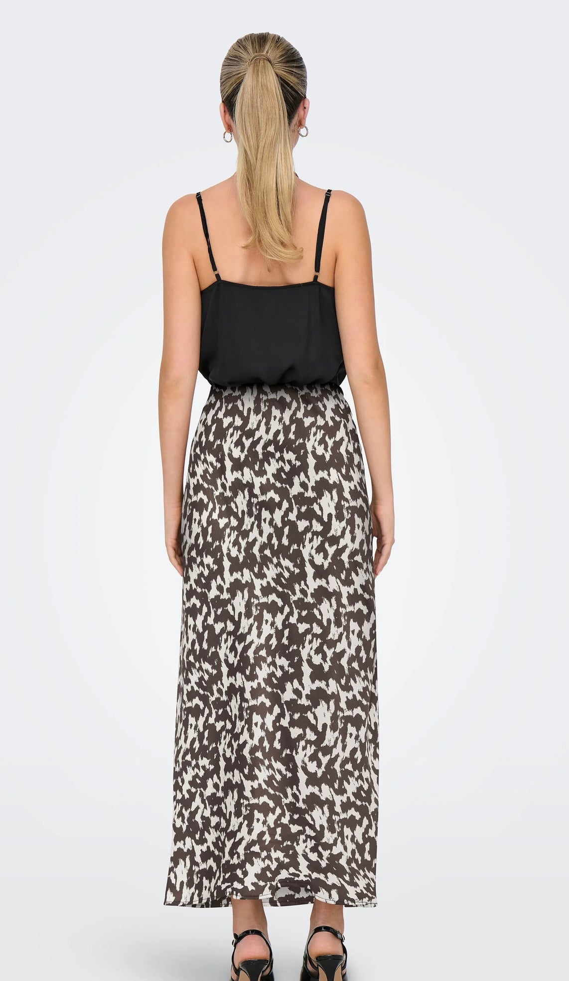 CHIGO ANKEL SATIN SKIRT - Mole/ Rodeo