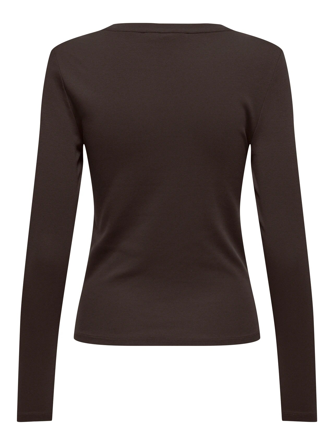 RILEY O-NECK L/S TOP JRS - Black Coffee