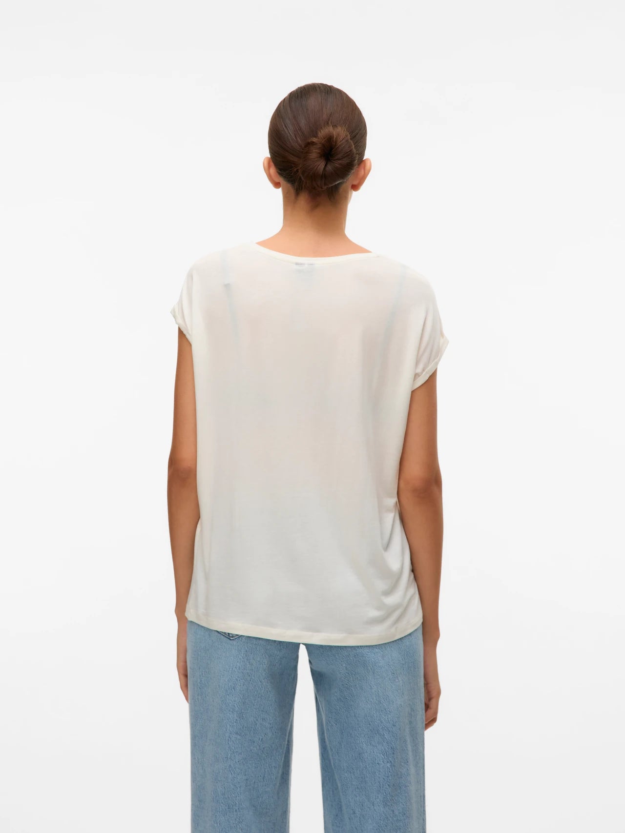 AVA PLAIN SS TOP - Snow White