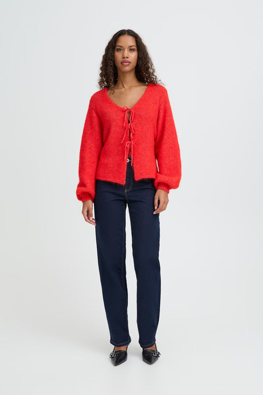 DABRIA CARDIGAN - Racing Red