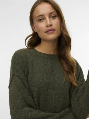 BESTI LS O-NECK PULLOVER - Grape Leaf