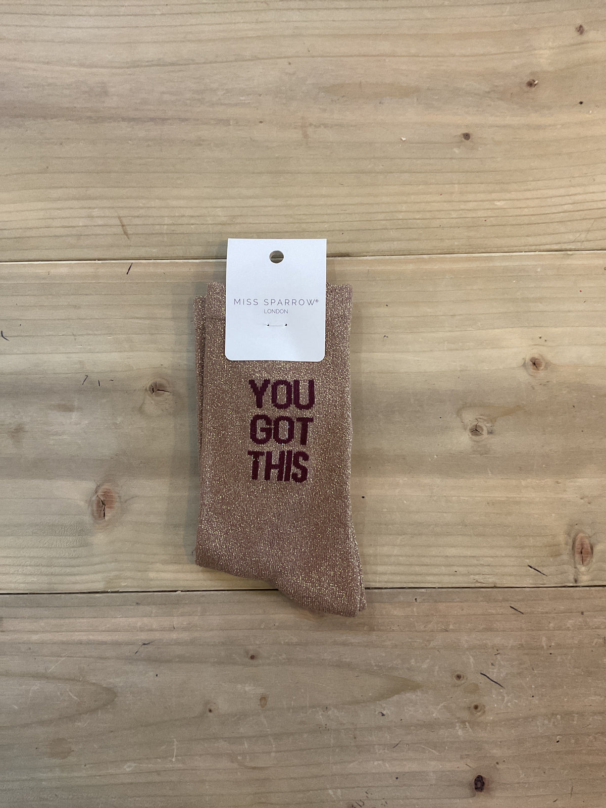 Miss Sparrow Glitter Socks