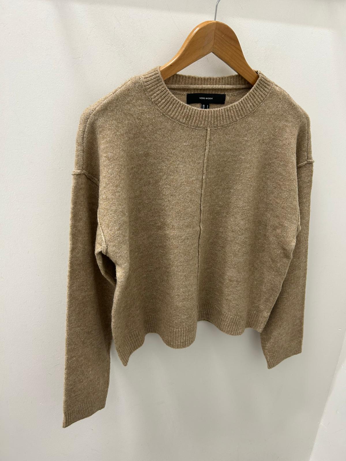 BESTI LS O-NECK PULLOVER - Silver Mink