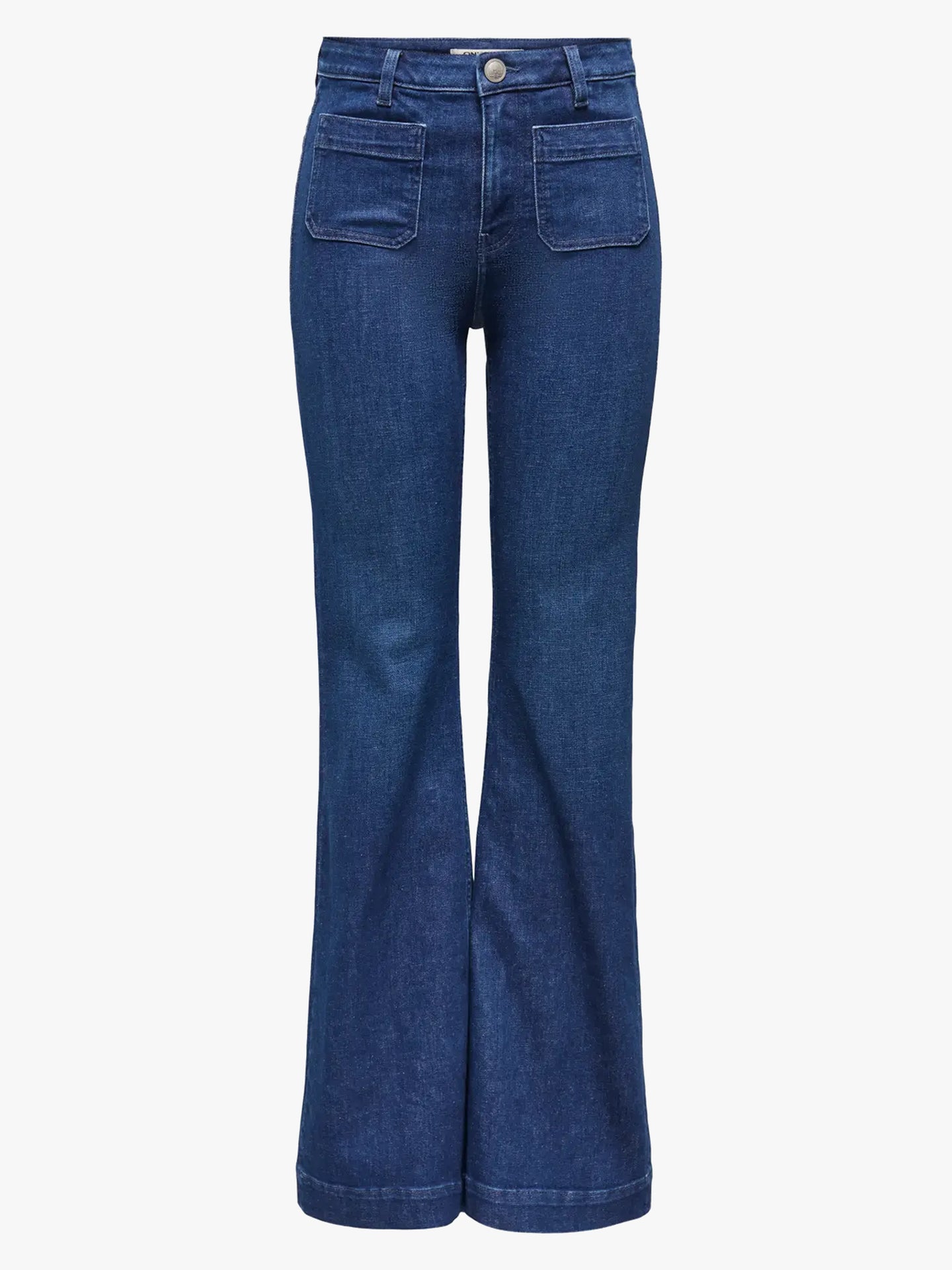 MADDISON HW POCKET FL DNM - Dark Blue Denim
