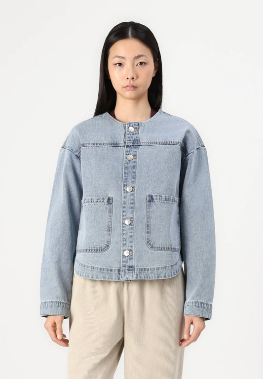 TRIANNA DENIM JACKET- Light Blue Denim