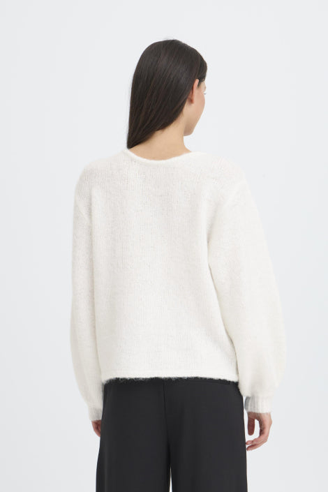 DABRIA LS KNIT - Cloud Dancer