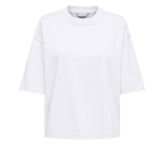 LARA S/S BOXY TEE - White