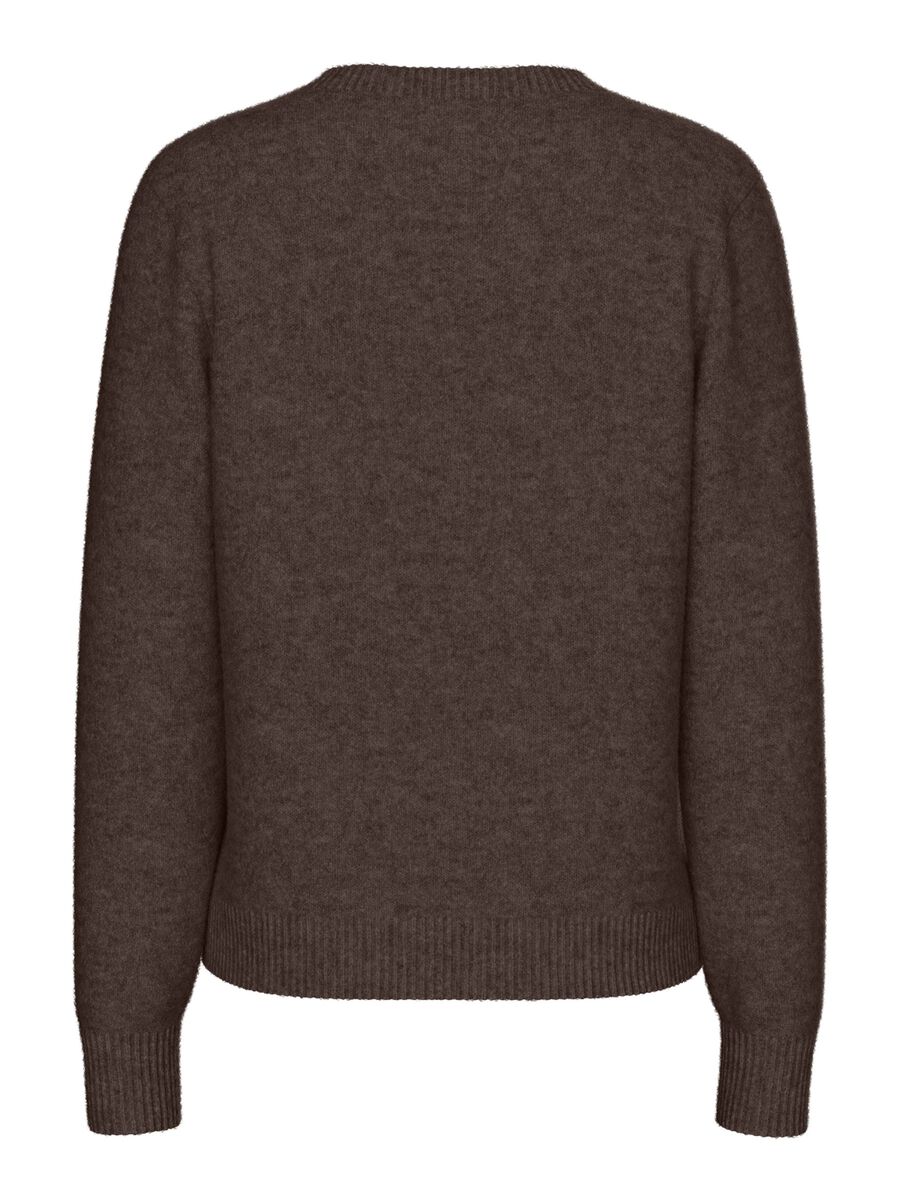 MALOU LS KNIT CARDIGAN - Hot Fudge