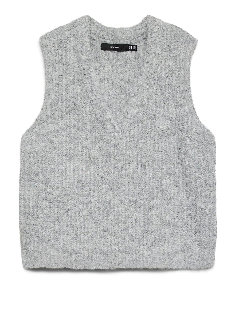 NOVAH RIB SL V-NECK VEST - Grey