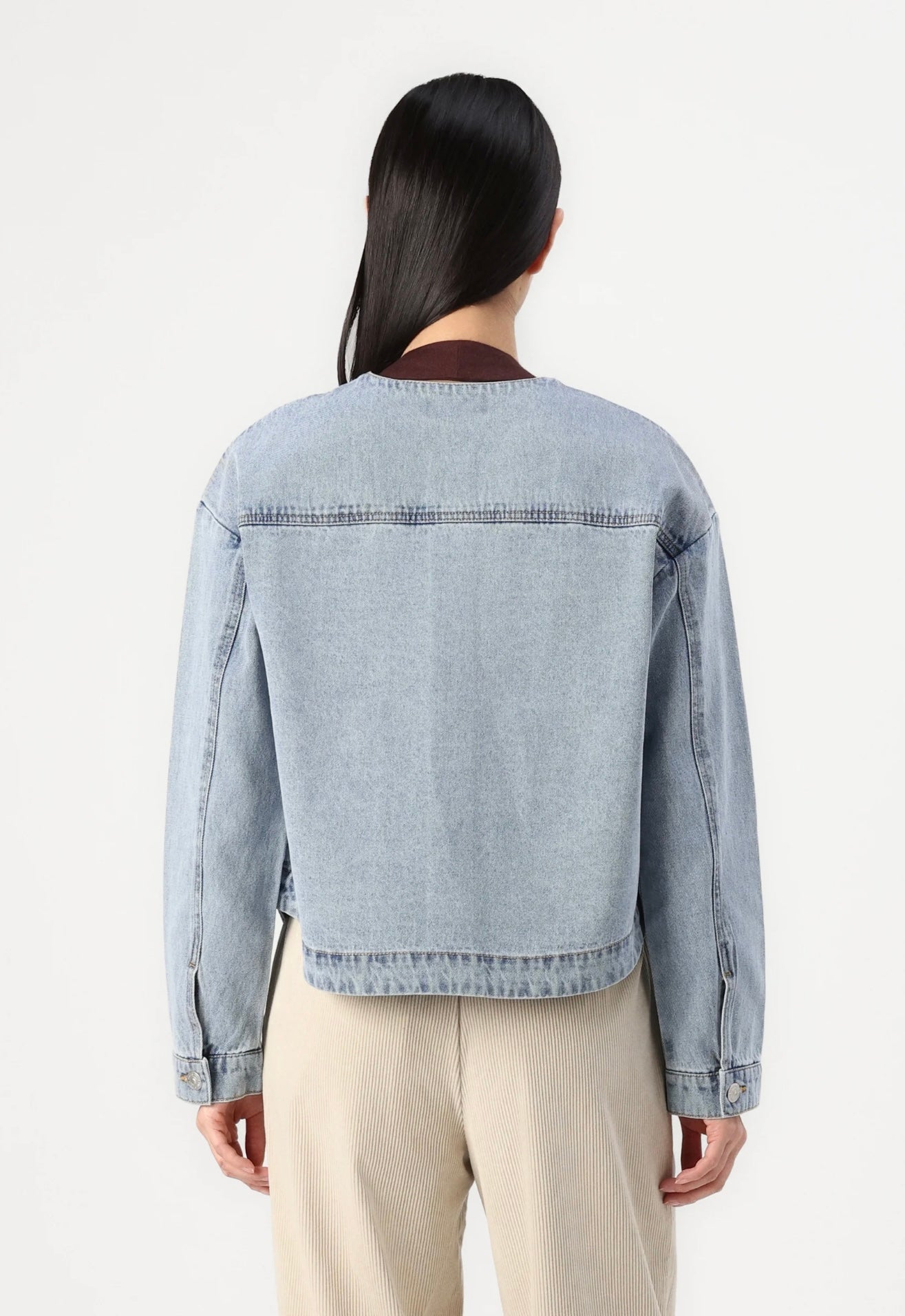 TRIANNA DENIM JACKET- Light Blue Denim