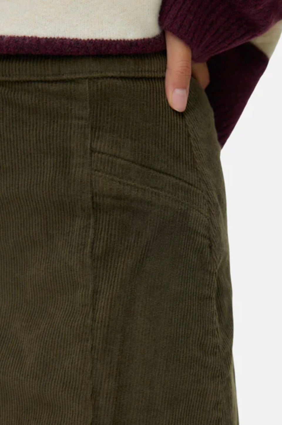 KATA HR CORDUROY SHORT SKIRT - Grape Leaf