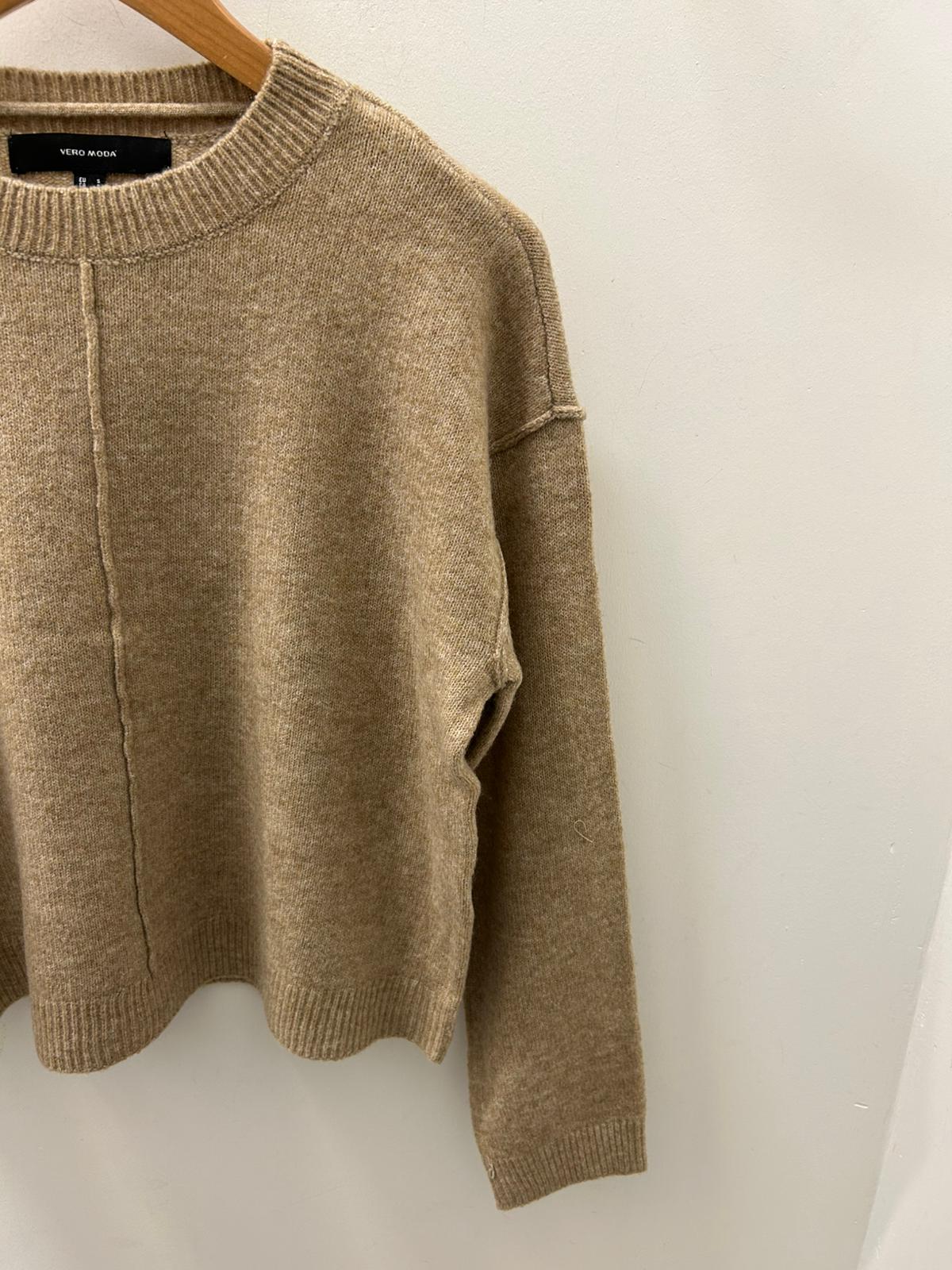 BESTI LS O-NECK PULLOVER - Silver Mink