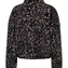 LANA L/S TEDDY ZIP CS SWT - Black Leo