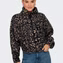 LANA L/S TEDDY ZIP CS SWT - Black Leo