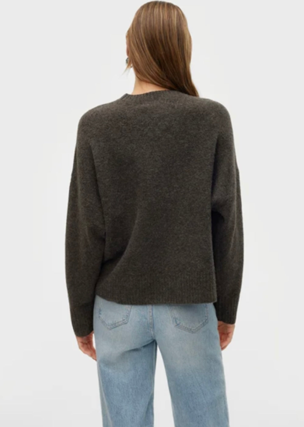 BOOM LS O-NECK PULLOVER - Chocolate