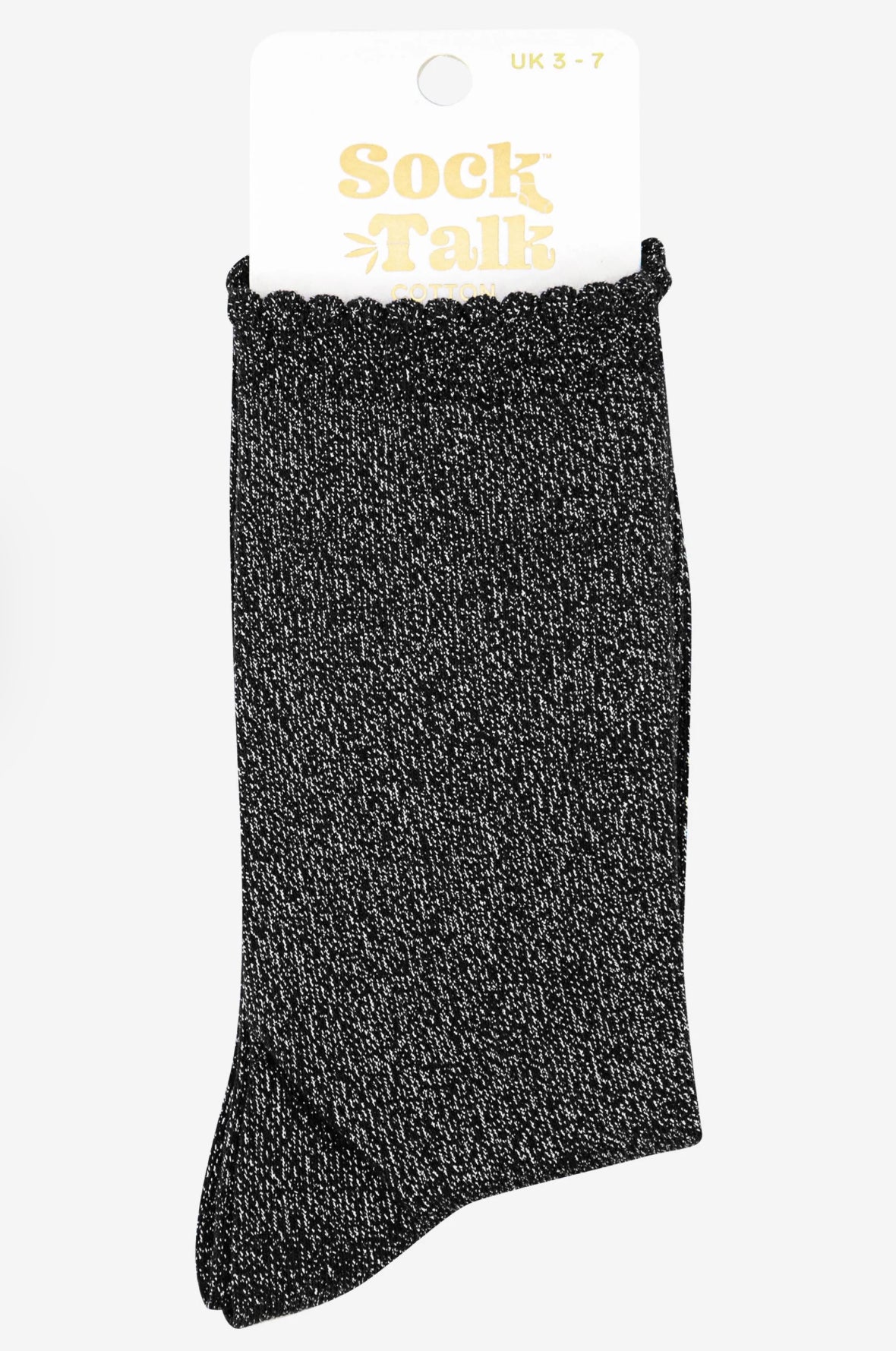 Silver Glitter Socks