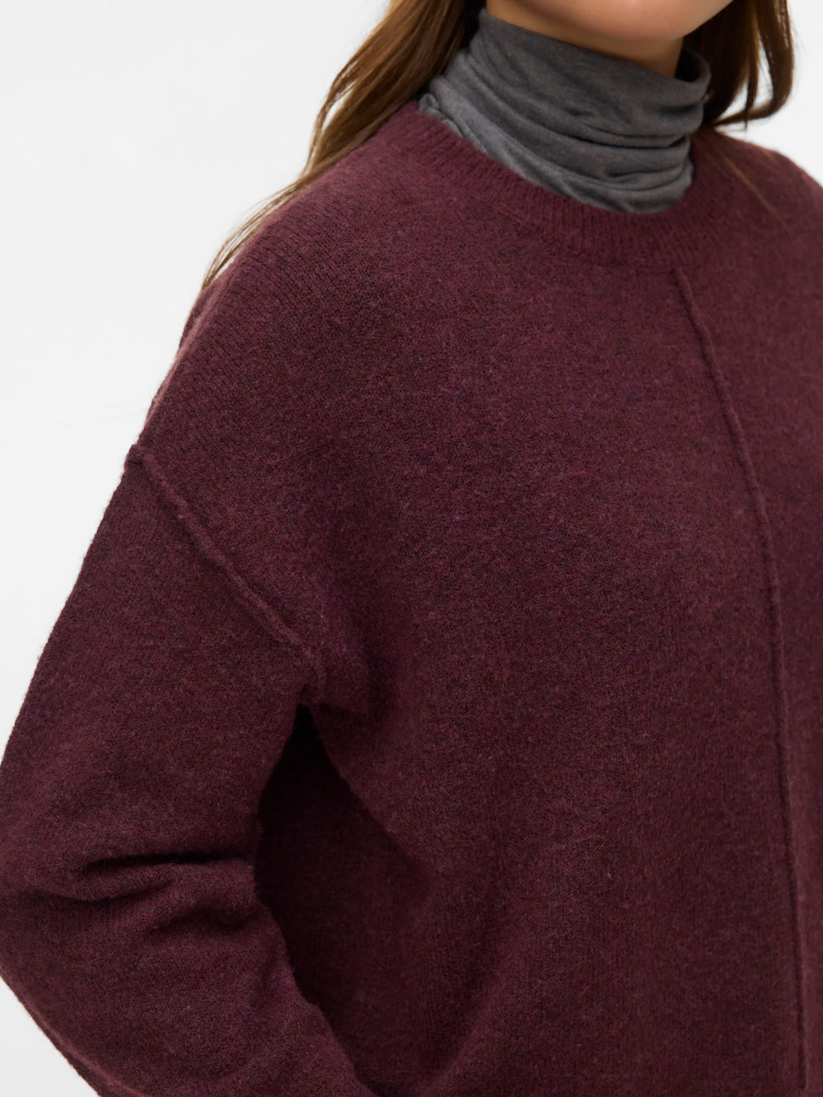 VMBESTI KNITTED PULLOVER - wine