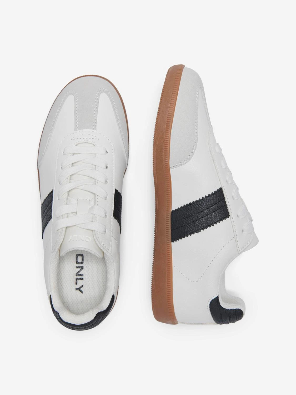 AMBER PU SNEAKER - White