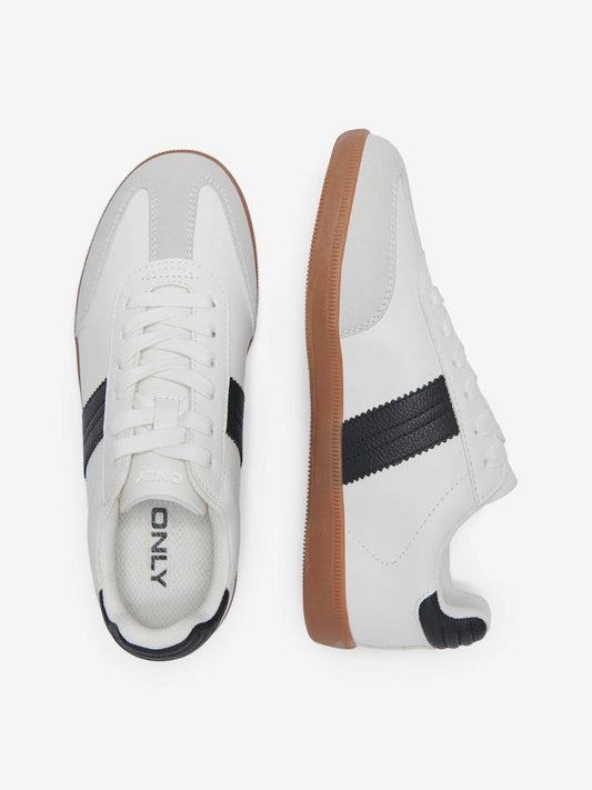 AMBER PU SNEAKER - White