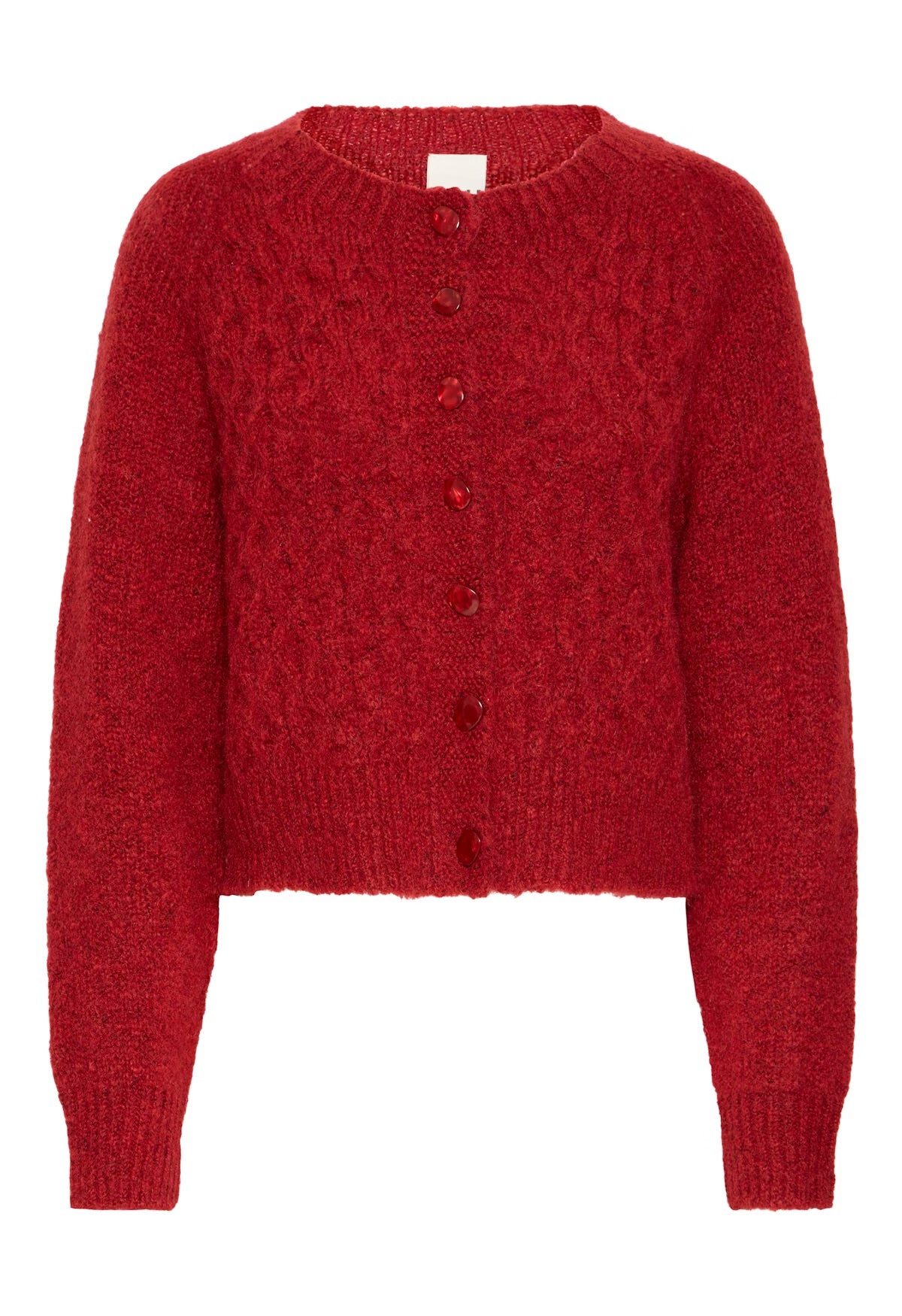 BELABLUE CARDIGAN - Red Dahlia
