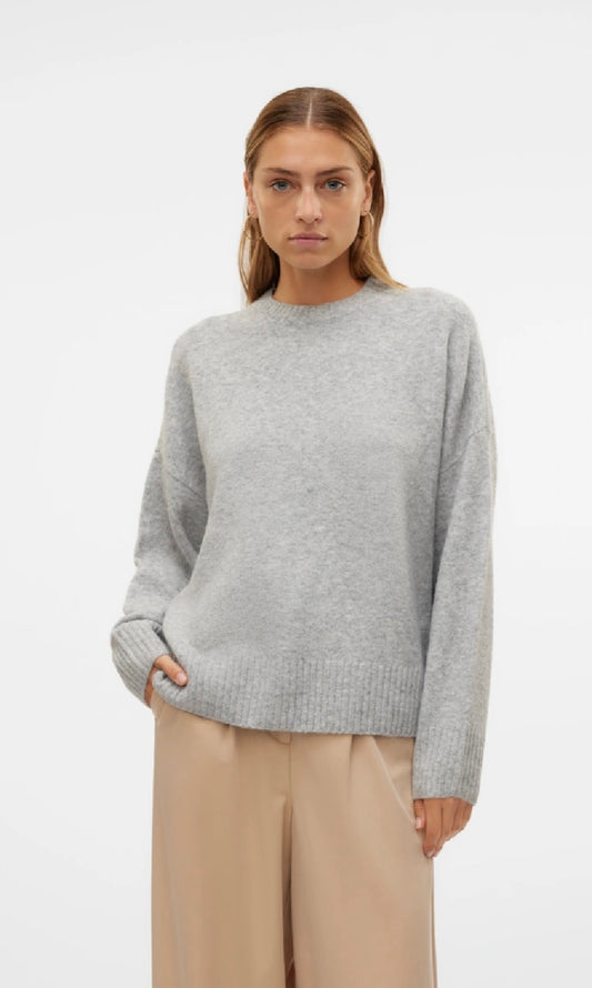 BOOM LS O-NECK PULLOVER - Grey