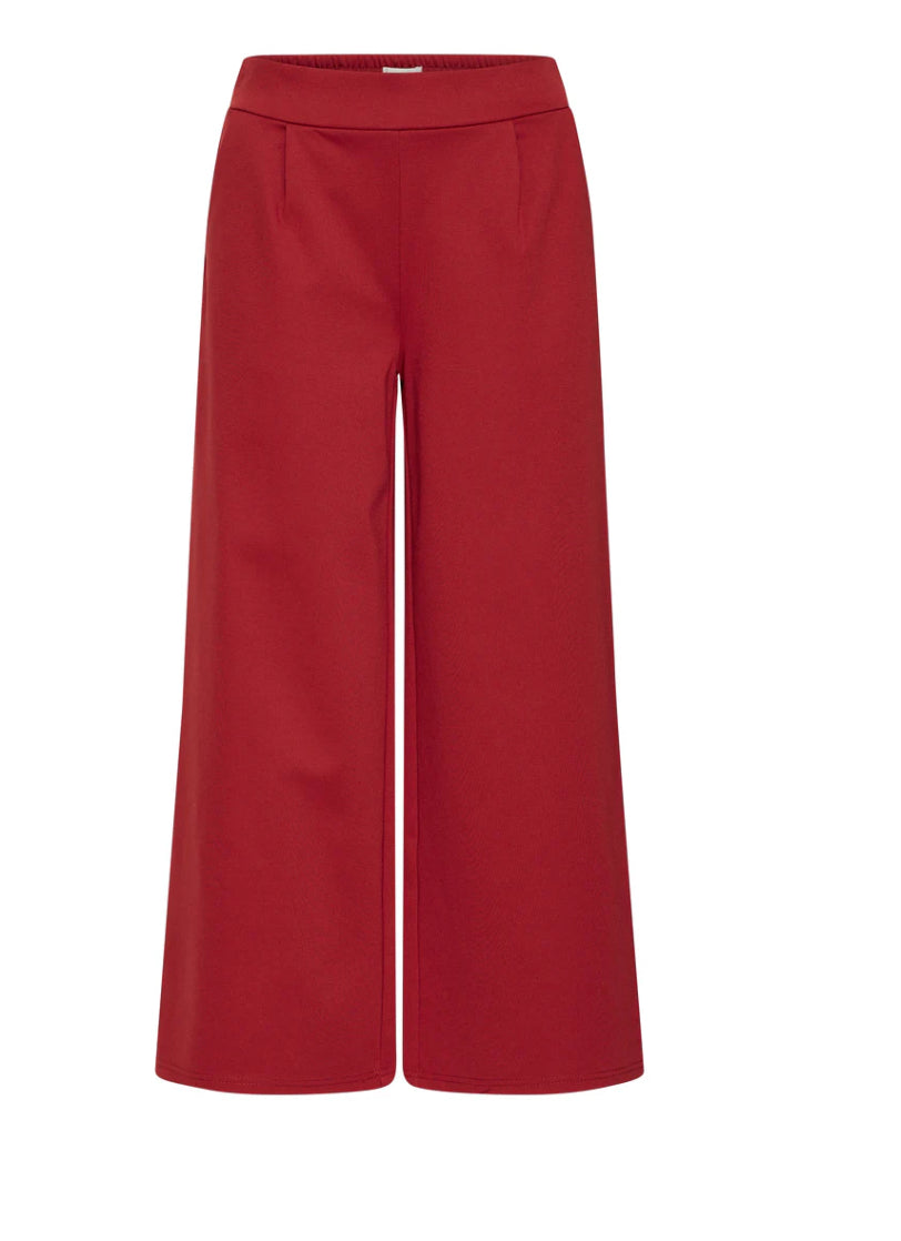 KATE SUS WIDE TROUSERS - Red Dahlia