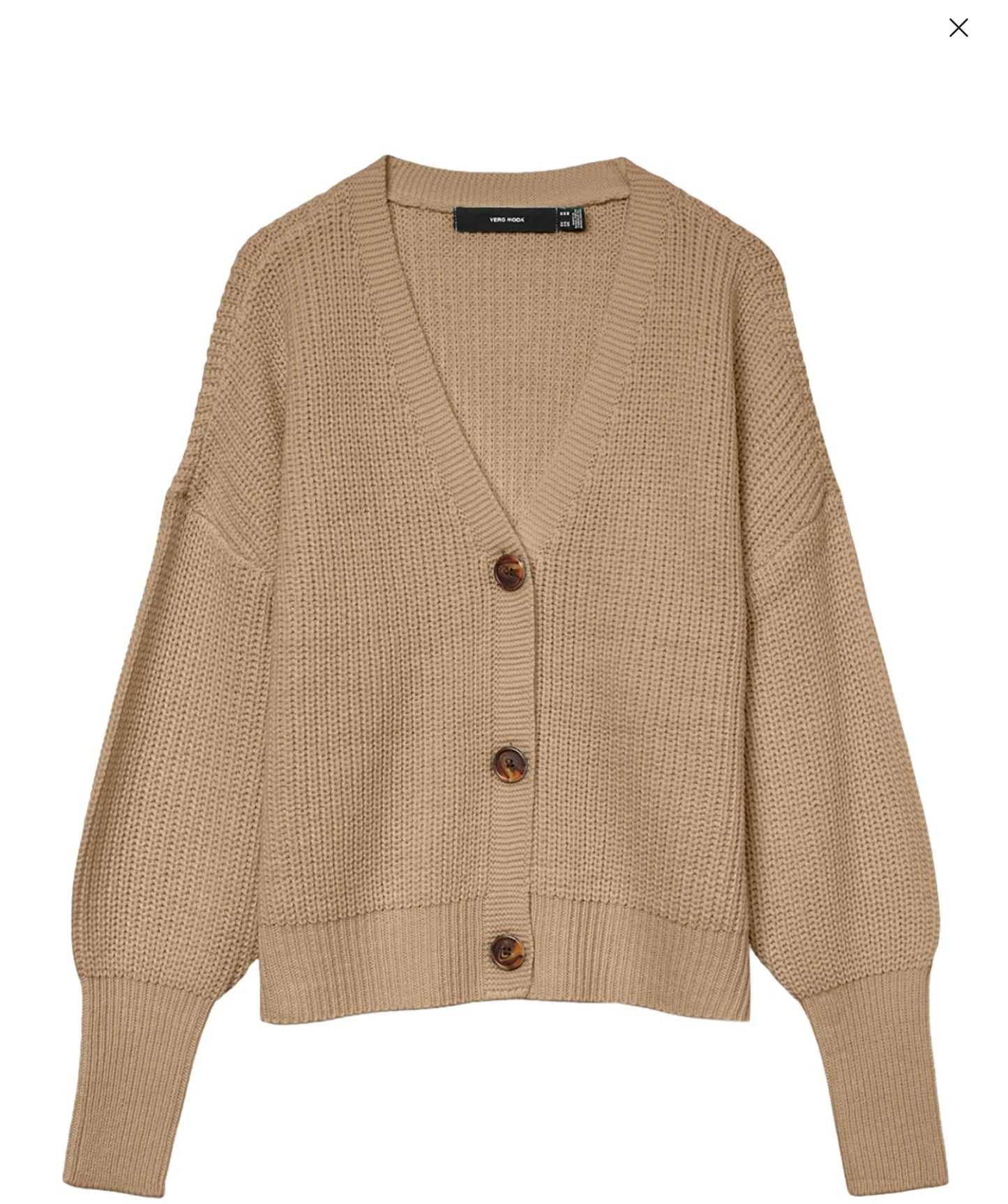 LEA LS V-NECK CUFF CARDIGAN - Nomad