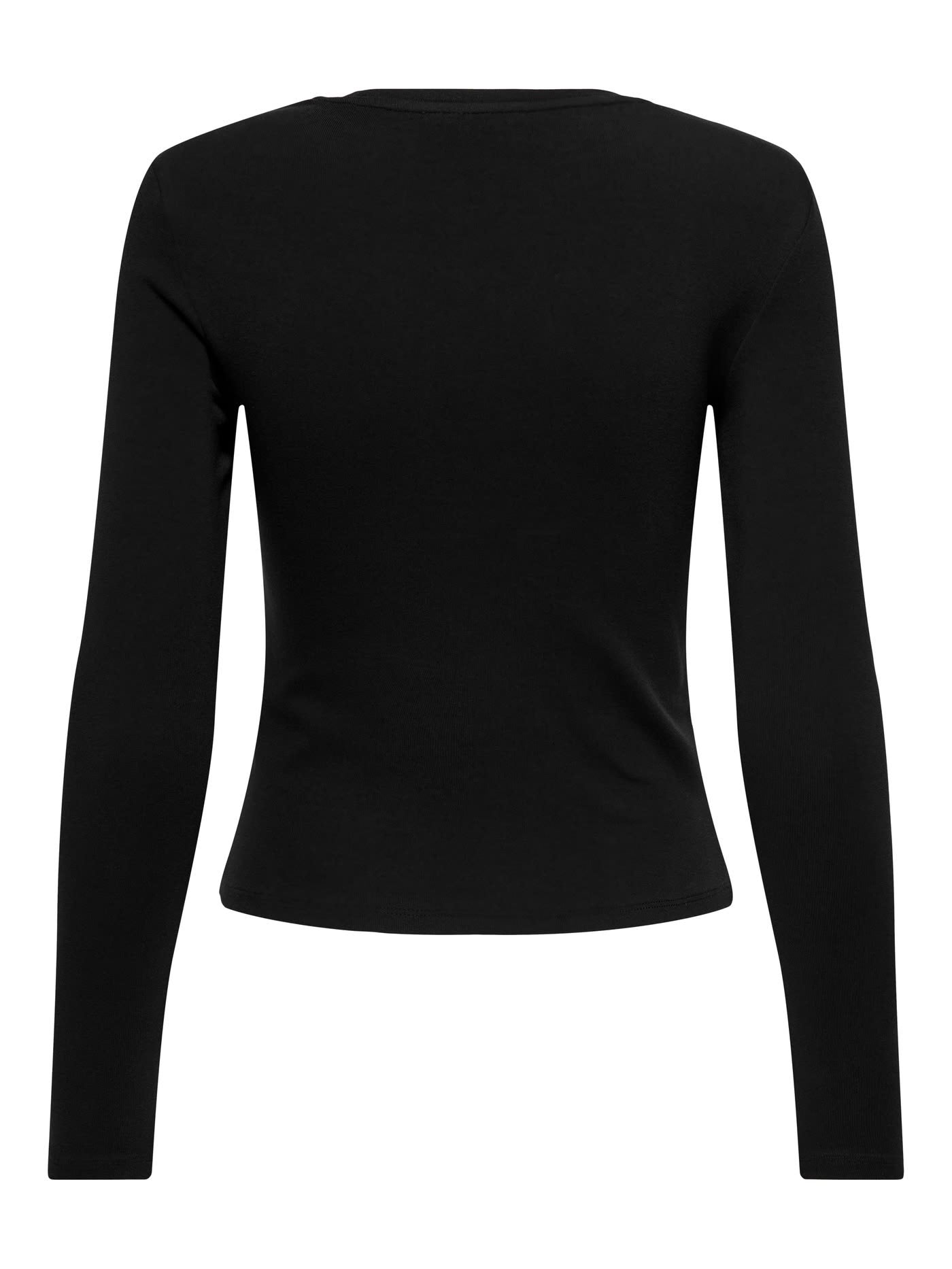 RILEY O-NECK L/S TOP JRS - Black
