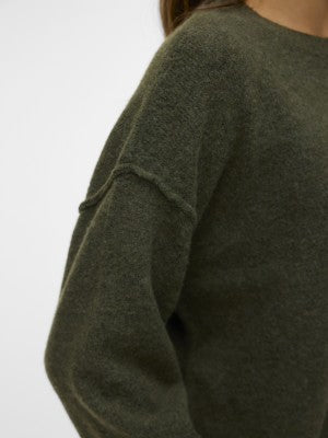 BESTI LS O-NECK PULLOVER - Grape Leaf