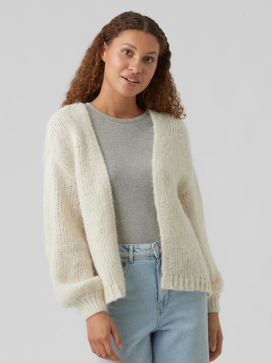 MAYBE LS OPEN CARDIGAN - Birch