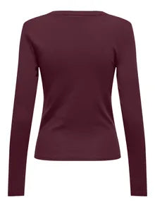 RILEY O-NECK L/S TOP JRS - Winetasting