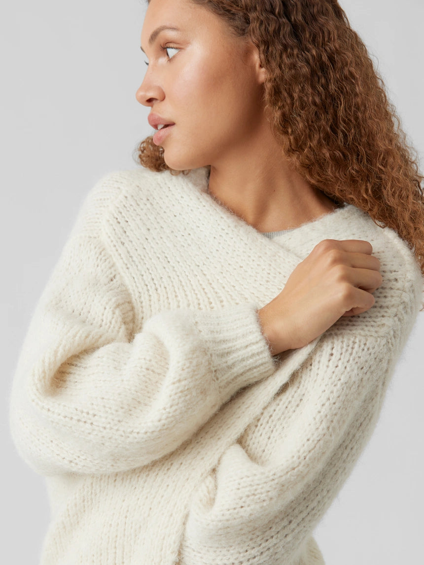 MAYBE LS OPEN CARDIGAN - Birch